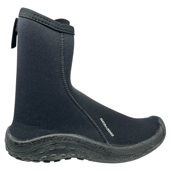 Sea-Doo Mens 8 Black Neoprene Ankle Boots Water Sports Jetski Riding Unisex - Picture 1 of 10